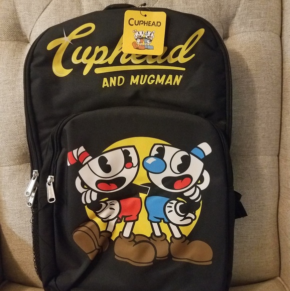 cuphead and mugman backpack